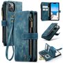 Caseme C30 iPhone 14 Hoesje Bookcase Portemonnee - Blauw