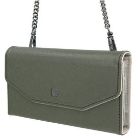 Valenta iPhone 11 Hoesje Echt Leer Uitneembare 2in1 Clutch - Green Mode