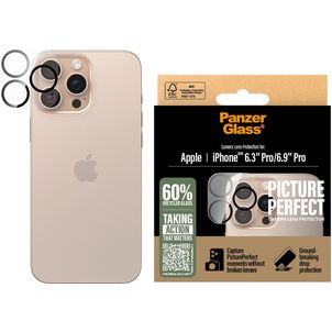 PanzerGlass PicturePerfect iPhone 16 Pro Glazen Camera Protector - Case Friendly