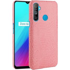Mobigear Croco Realme C3 Hoesje Hardcase Backcover - Roze
