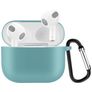 Mobigear Classic Apple AirPods 3 Hoesje Flexibel Siliconen - Emerald Green
