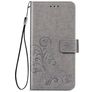 Mobigear Clover Samsung Galaxy A32 4G Hoesje Bookcase Portemonnee - Grijs