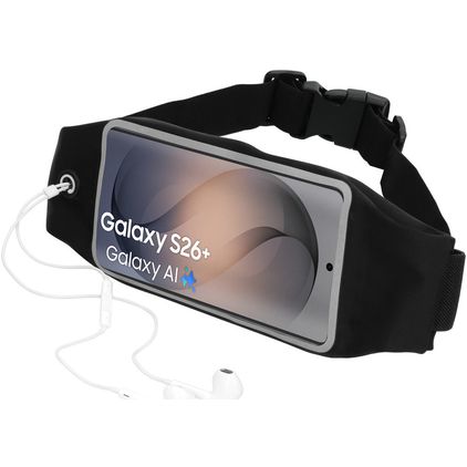 Mobiparts Comfort Fit Belt Telefoonhouder Hardlopen Samsung Galaxy S26 Plus Sport Hoesje Neopreen Heuptas - Zwart