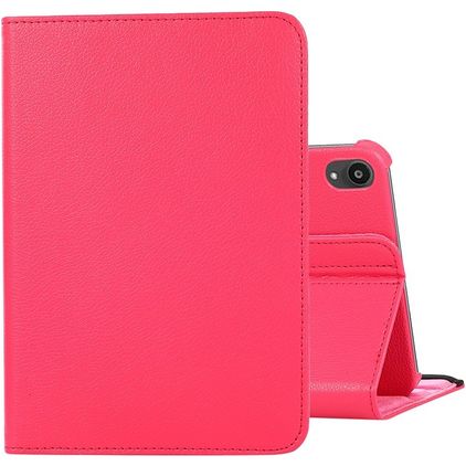 Mobigear DuoStand iPad Mini 6 (2021) Hoes Draaibare Bookcase - Magenta