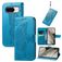 Mobigear Butterfly Google Pixel 8 Hoesje Bookcase Portemonnee - Blauw