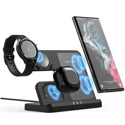 Mobigear Galaxy Dock Qi Laadstation voor Telefoon / Galaxy Buds & Galaxy Watch - Zwart