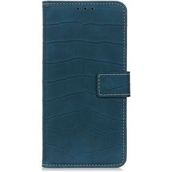 Mobigear Croco OPPO Reno 3 Pro Hoesje Bookcase Portemonnee - Groen