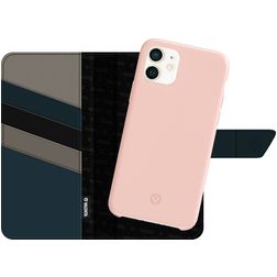 Valenta Snap Luxe iPhone 11 Hoesje Uitneembare 2in1 Bookcase Portemonnee - Zwart / Roze
