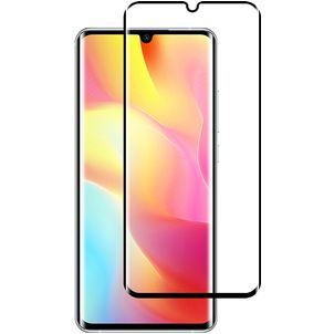 Mobigear Premium Xiaomi Mi Note 10 Lite Glazen Screenprotector - Case Friendly - Zwart