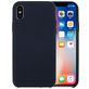 Mobigear Rubber Touch iPhone XS Siliconen Hoesje Backcover - Donkerblauw
