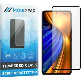 Mobigear Premium POCO F4 Glazen Screenprotector - Case Friendly - Zwart