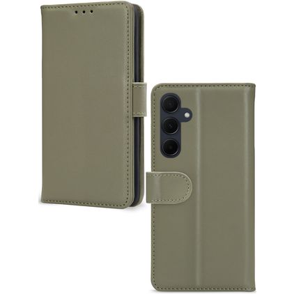 Mobilize Premium Gelly Wallet Samsung Galaxy A35 Hoesje Bookcase Portemonnee - Groen