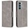 Mobigear Excellent Motorola Moto G200 5G Hoesje Bookcase Portemonnee - Grijs