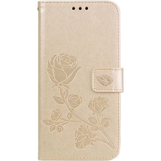 Mobigear Roses Xiaomi Pocophone F1 Hoesje Bookcase Portemonnee - Goud