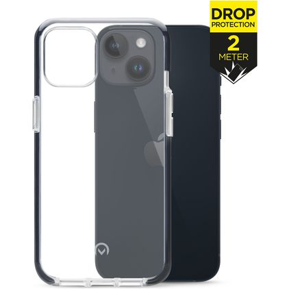 Mobilize Shatterproof iPhone 14 Hoesje Hardcase Backcover Shockproof - Transparant / Zwart