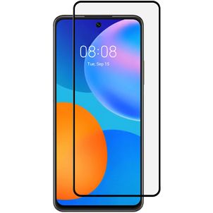 Mobigear Premium Huawei P Smart (2021) Glazen Screenprotector - Case Friendly - Zwart