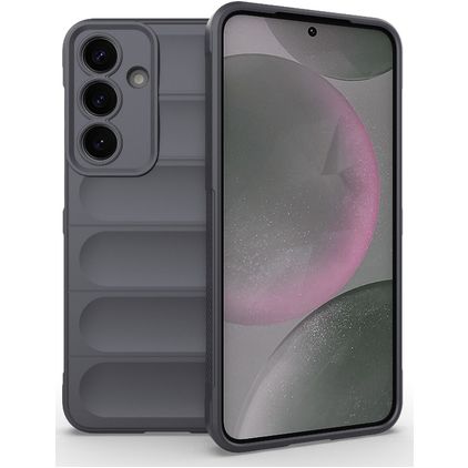 Mobigear Bumpy Samsung Galaxy S25 Plus Hoesje Flexibel TPU Backcover - Grijs