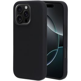 Mobiparts iPhone 16 Pro Siliconen Hoesje Backcover - Zwart Mobiparts iPhone 16 Pro Siliconen Hoesje Backcover - Zwart