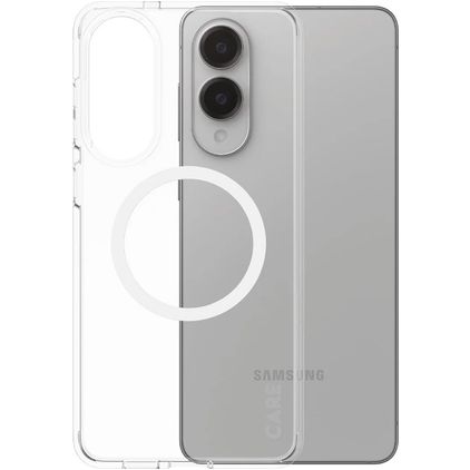 CARE by PanzerGlass Flagship Doorzichtig Samsung Galaxy S25 Edge MagSafe Hoesje Hardcase Backcover - Transparant
