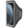 Mobiparts Comfort Fit Telefoonhouder Hardlopen iPhone 11 Pro Max Sport Hoesje Neopreen Sportarmband - Zwart