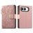 Mobigear Flowers iPhone Duo Hoesje Bookcase Portemonnee - Roze