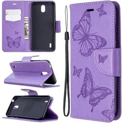 Mobigear Butterfly Nokia 1.3 Hoesje Bookcase Portemonnee - Paars