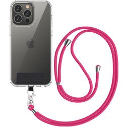 Mobigear Nylon Lanyard Universeel Telefoonkoord Verstelbaar - Roze
