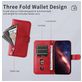 Mobigear Zipper iPhone 17 Hoesje Bookcase Portemonnee - Rood