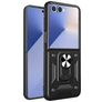 Mobigear Armor Ring Samsung Galaxy Z Flip 7 Hoesje Hardcase Backcover Shockproof met Ringhouder - Zwart