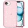 Mobigear Crystal Glitter iPhone 16e Hoesje Hardcase Backcover - Roze