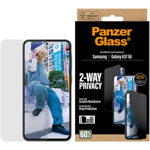 PanzerGlass Ultra-Wide Fit Privacy Samsung Galaxy A37 Glazen Screenprotector Privacy - Case Friendly
