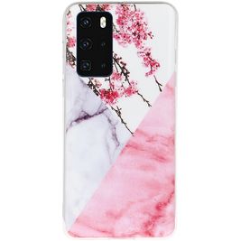 Mobigear Marble Huawei P40 Hoesje Flexibel TPU Backcover - Bloesem