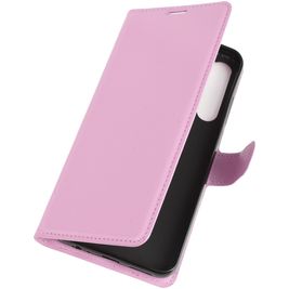 Mobigear Classic HTC Desire 20 Pro Hoesje Bookcase Portemonnee - Roze