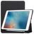 Mobigear Tri-Fold Gel iPad Pro 10.5 Inch (2017) Hoes TPU,Kunstleer Bookcase + Stylus Houder - Zwart