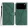 Mobigear Stitch iPhone 17 Pro Hoesje Bookcase Portemonnee - Groen