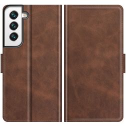 Mobigear Slim Magnet Samsung Galaxy S22 Hoesje Bookcase Portemonnee - Bruin