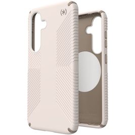 Speck Presidio2 Grip Magnet Samsung Galaxy S25 MagSafe Hoesje Hardcase Backcover Shockproof - Bleached Bone