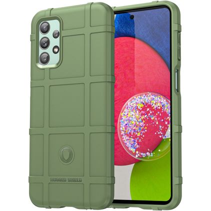 Mobigear Rugged Shield Samsung Galaxy M23 Hoesje Flexibel TPU Backcover Shockproof - Groen