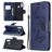 Mobigear Butterfly Samsung Galaxy A20s Hoesje Bookcase Portemonnee - Donkerblauw