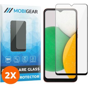 Mobigear Premium Samsung Galaxy A14 Glazen Screenprotector - Case Friendly - Zwart (2-Pack)