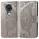 Mobigear Butterfly Nokia 7.2 Hoesje Bookcase Portemonnee - Grijs
