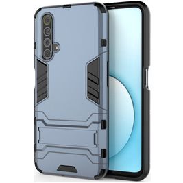 Mobigear Armor Stand Realme X50 Hoesje Hardcase Backcover Shockproof met Standaard - Blauw