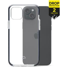Mobilize Shatterproof iPhone 15 Plus Hoesje Hardcase Backcover Shockproof - Transparant / Zwart