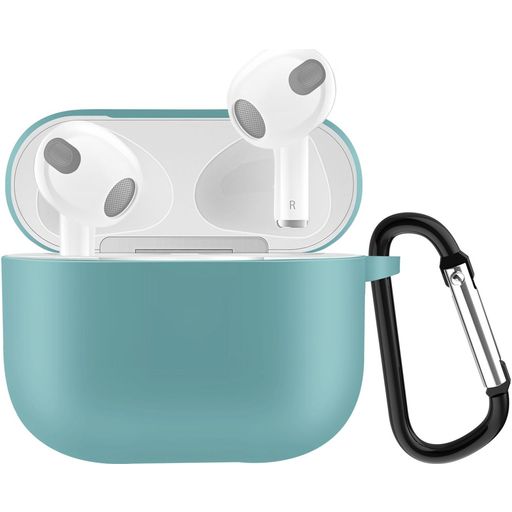 Mobigear Classic Apple AirPods 3 Hoesje Flexibel Siliconen - Emerald Green