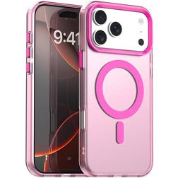 Mobigear Shockproof iPhone 17 Pro MagSafe Hoesje Hardcase Backcover - Roze