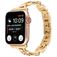 Mobigear Paris Stalen Apple Watch Bandje Vouwsluiting - 49/46/45/44 mm - Goud