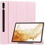 Mobigear Tri-Fold Gel Samsung Galaxy Tab S9 Plus Hoes TPU,Kunstleer Bookcase + Stylus Houder - Roze