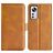 Mobigear Slim Magnet Xiaomi 12 Pro Hoesje Bookcase Portemonnee - Cognac