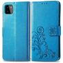 Mobigear Clover Samsung Galaxy A22 4G Hoesje Bookcase Portemonnee - Blauw