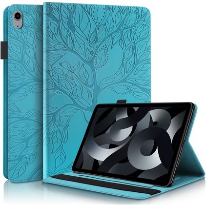 Mobigear Tree iPad 11 (2025) Hoes Bookcase + Stylus Houder - Blauw